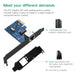 Ugreen US230 Gigabit 10/100/1000Mbps PCI-E Network Card - Black - Other office accessories<<<HurtelXML