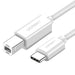 Ugreen US241 USB-C / USB-B 2.0 Cable for Scanner Printer 1.5 m - White - Cell phone cables<<<HurtelXML