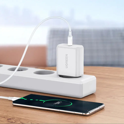 Ugreen US264 60517 USB-C / USB-C PD QC AFC Cable 0.5m - White - Cell phone cables<<<HurtelXML