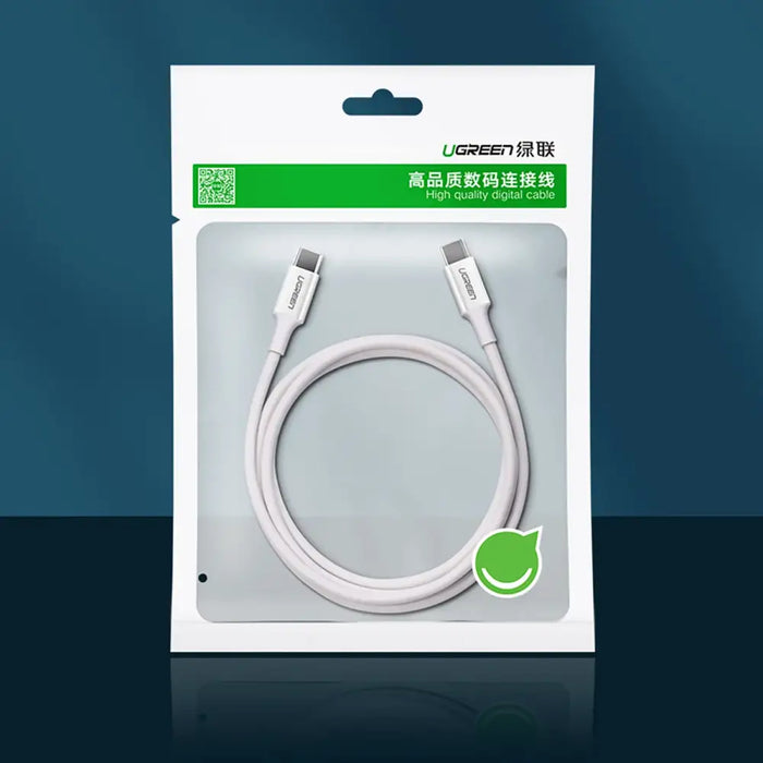 Ugreen US264 60520 USB-C / USB-C PD QC AFC Cable 2m - White - Cell phone cables<<<HurtelXML