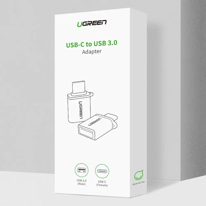 Ugreen US270 USB-C (Male) / USB-A 3.0 (Female) Adapter with Lanyard - Gray - USB adapters<<<HurtelXML