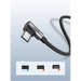 Ugreen US284 50942 USB-A (straight) / USB-C (angled) cable 3A 2m - gray - Cell phone cables<<<HurtelXML&&&USB