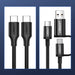 Ugreen US286 USB-C - USB-C PD QC 3A 480Mb/s cable 0.5m - black - Cell phone cables<<<HurtelXML