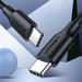 Ugreen US286 USB-C - USB-C PD QC 3A 480Mb/s cable 0.5m - black - Cell phone cables<<<HurtelXML