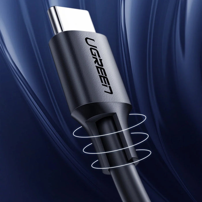 Ugreen US286 USB-C - USB-C PD QC 3A 480Mb/s cable 0.5m - black - Cell phone cables<<<HurtelXML
