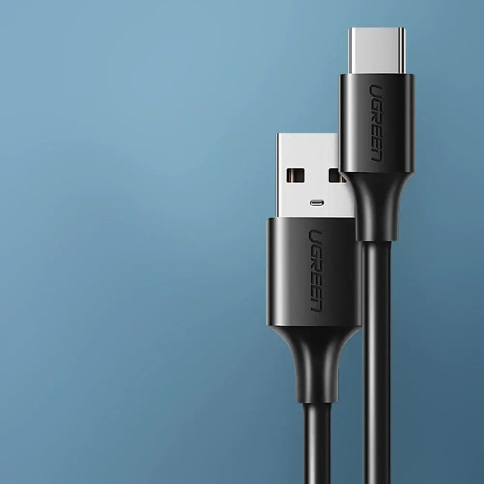 Ugreen US287 60114 USB-A / USB-C 3A cable 0.25m - black - Cell phone cables<<<HurtelXML&&&USB cablesKBA-USB<<<Cables