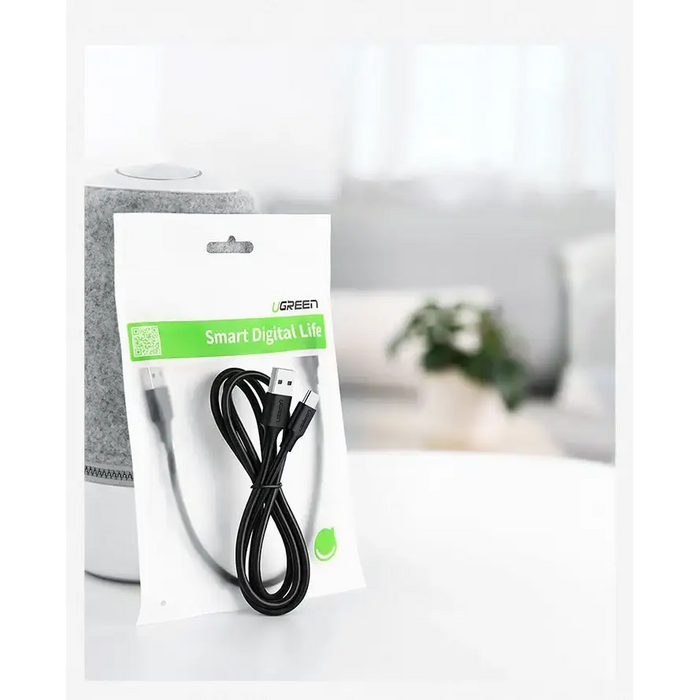 Ugreen US287 60117 USB-A / USB-C 3A cable 1.5m - black - Cell phone cables<<<HurtelXML&&&USB cablesKBA-USB<<<Cables