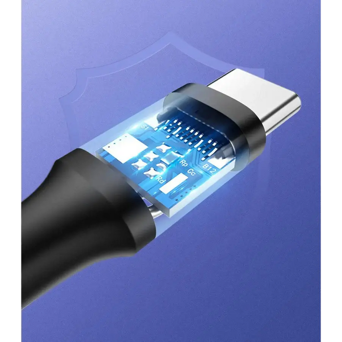 Ugreen US287 60117 USB-A / USB-C 3A cable 1.5m - black - Cell phone cables<<<HurtelXML&&&USB cablesKBA-USB<<<Cables
