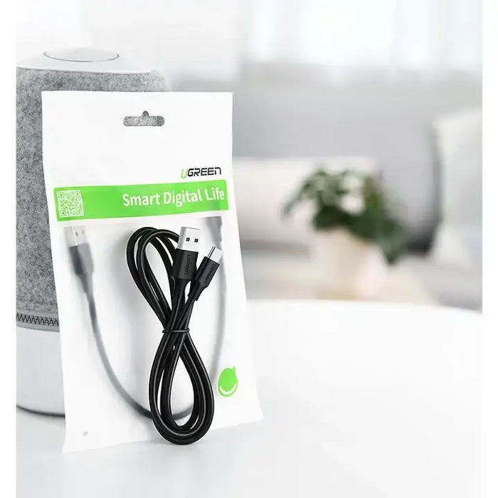 Ugreen US287 60118 USB-A / USB-C 3A cable 2m - black - Cell phone cables<<<HurtelXML&&&USB cablesKBA-USB<<<Cables