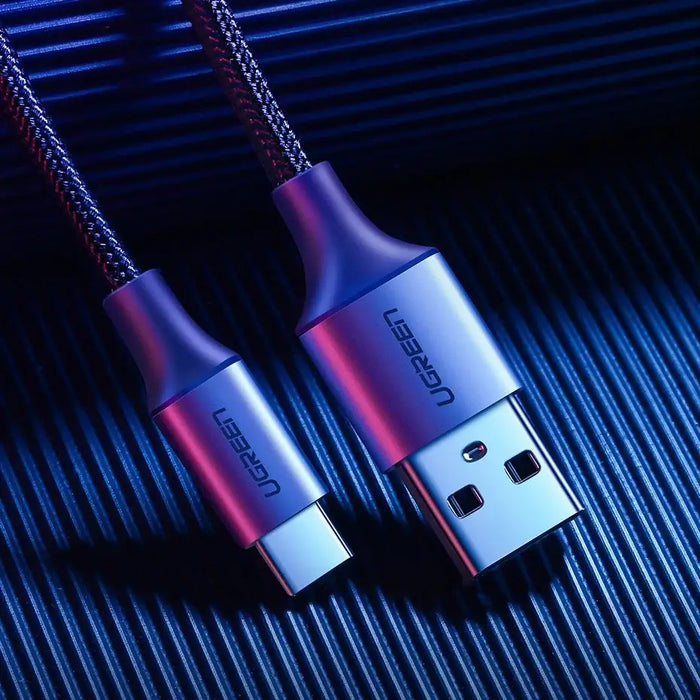 Ugreen US288 60128 USB-A / USB-C QC 3.0 3A 2m cable - gray - Cell phone cables<<<HurtelXML&&&USB cablesKBA-USB<<<Cables