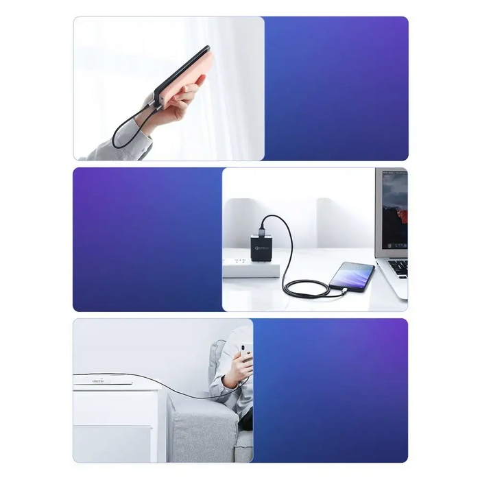 Ugreen US288 60128 USB-A / USB-C QC 3.0 3A 2m cable - gray - Cell phone cables<<<HurtelXML&&&USB cablesKBA-USB<<<Cables