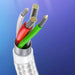 Ugreen US288 60409 USB-A / USB-C QC 3.0 3A 3m cable - white - Cell phone cables<<<HurtelXML