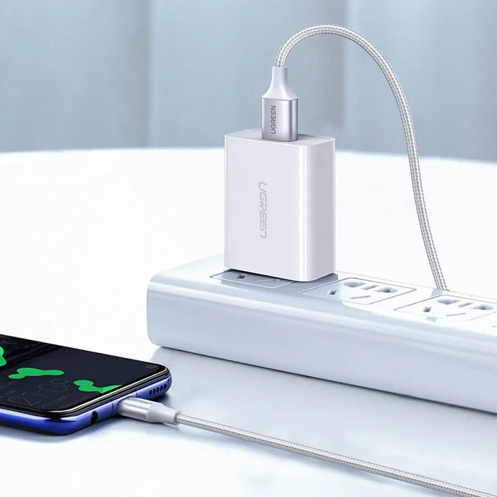 Ugreen US288 60409 USB-A / USB-C QC 3.0 3A 3m cable - white - Cell phone cables<<<HurtelXML