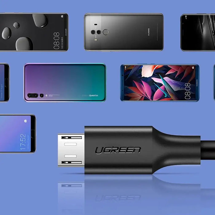 Ugreen US289 60134 micro USB / USB-A cable 0.25m - black - Cell phone cables<<<HurtelXML