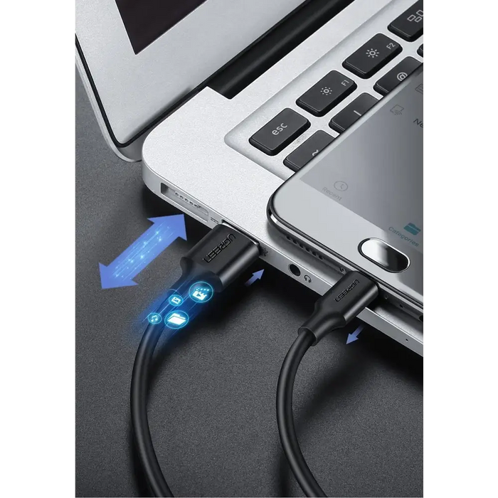 Ugreen US289 60138 micro USB / USB-A cable 2m - black - Cell phone cables<<<HurtelXML