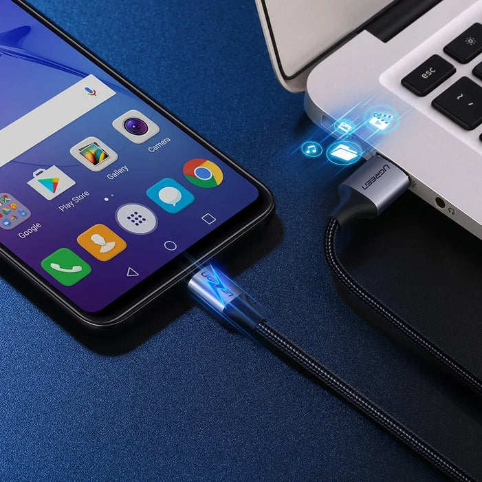 Ugreen US290 60146 USB-A / micro USB 2.4A cable 1m - gray - Cell phone cables<<<HurtelXML