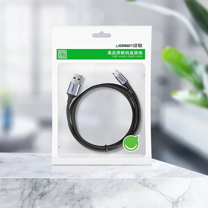 Ugreen US290 60148 USB-A / micro USB 2.4A cable 2m - gray - Cell phone cables<<<HurtelXML&&&Exhibition