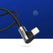 Ugreen US299 60521 angled Lightning / USB-A MFi cable 2.4A 1m - black - Cell phone cables<<<HurtelXML