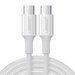 Ugreen US300 USB-C - USB-C PD QC FCP cable 100W 5A 480Mb/s 2m - white - Cell phone cables<<<HurtelXML&&&Кабели за