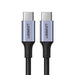 Ugreen US316 70428 USB-C - USB-C PD QC FCP Cable 100W 5A 480Mb/s 1.5m - Gray - Cell phone cables<<<HurtelXML