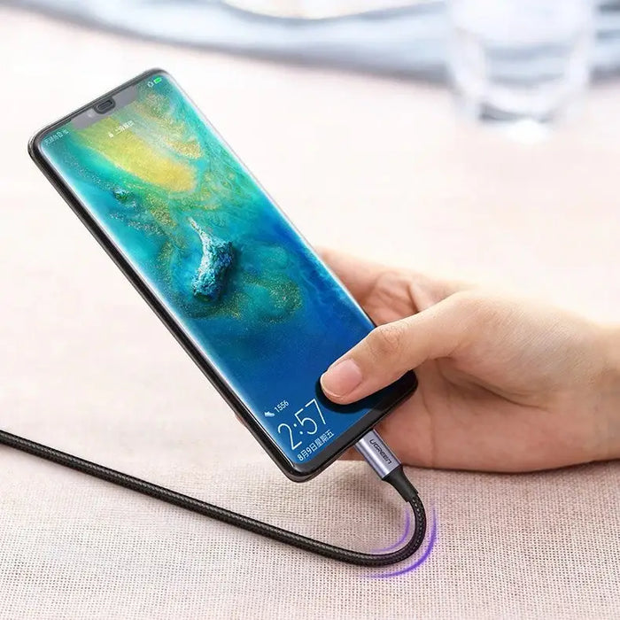 Ugreen US316 70429 USB-C - USB-C PD QC FCP Cable 100W 5A 480Mb/s 2m - Gray - Cell phone cables<<<HurtelXML