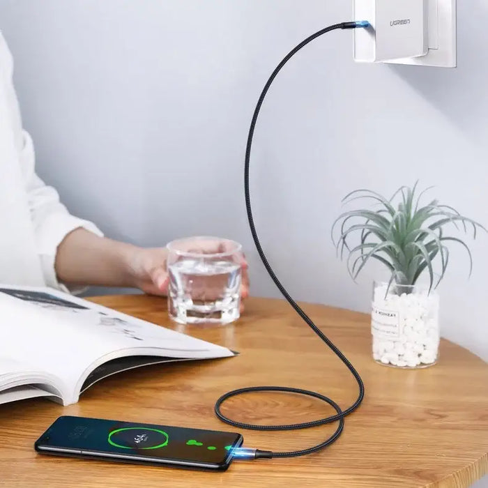 Ugreen US316 70429 USB-C - USB-C PD QC FCP Cable 100W 5A 480Mb/s 2m - Gray - Cell phone cables<<<HurtelXML