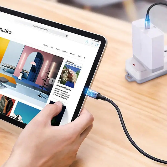 Ugreen US316 90120 USB-C - USB-C PD QC FCP cable 100W 5A 480Mb/s 3m - gray - Cell phone cables<<<HurtelXML