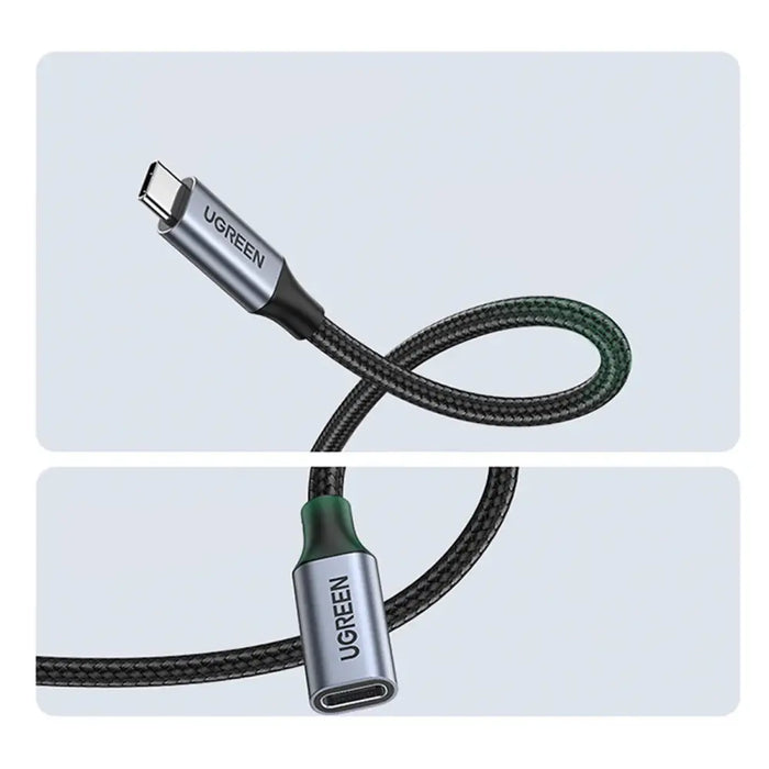 Ugreen US372 80810 USB-C - USB-C PD QC cable 100W 5A 10Gbps 0.5m - gray - Cell phone cables<<<HurtelXML