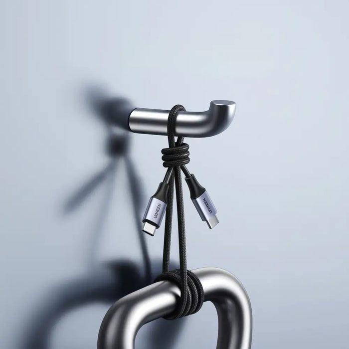 Ugreen US535 USB-C / USB-C PD cable 240W 5A 1m - gray - Cell phone cables<<<HurtelXML