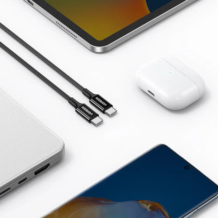 Ugreen US557 USB-C / USB-C PD cable 100W 1m - black - Cell phone cables<<<HurtelXML