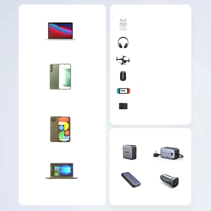 Ugreen US557 USB-C / USB-C PD cable 100W 1m - white - Cell phone cables<<<HurtelXML