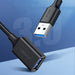 Ugreen USB-A (male) - USB-A (female) adapter extension cable USB 3.0 5Gb/s 0.5m black (US129) - Cell phone