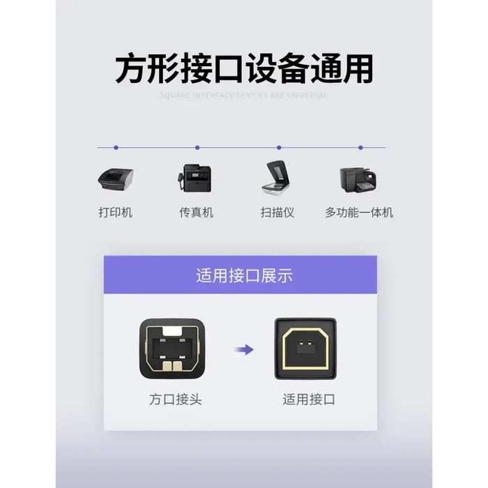 Ugreen USB Type B printer cable (male) - USB 2.0 (male) 480 Mbps 2 m black (US135 20847) - Cell phone cables<<<HurtelXML