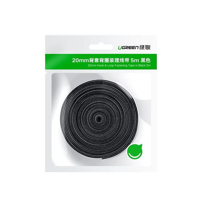 Ugreen Velcro Velcro cable organizer 5m black (40356) - Cable organizers<<<HurtelXML