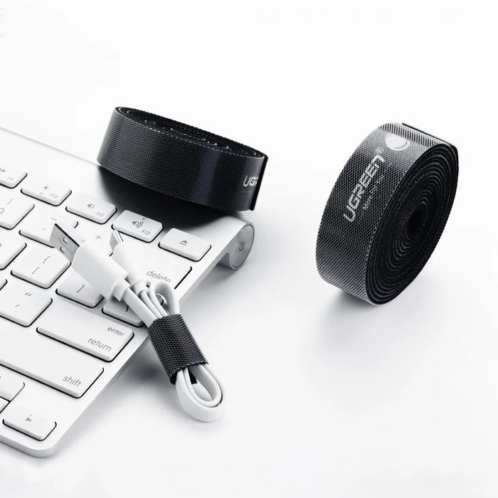 Ugreen Velcro Velcro cable organizer 5m black (40356) - Cable organizers<<<HurtelXML