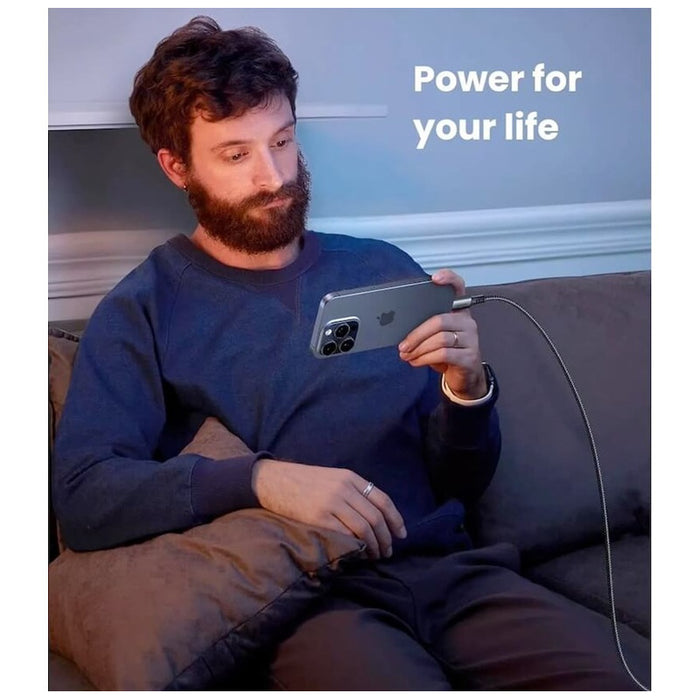 USB-C TO USB-C DATA AND CHARGING CABLE - 60W 1m (US567) UGREEN - GRAY