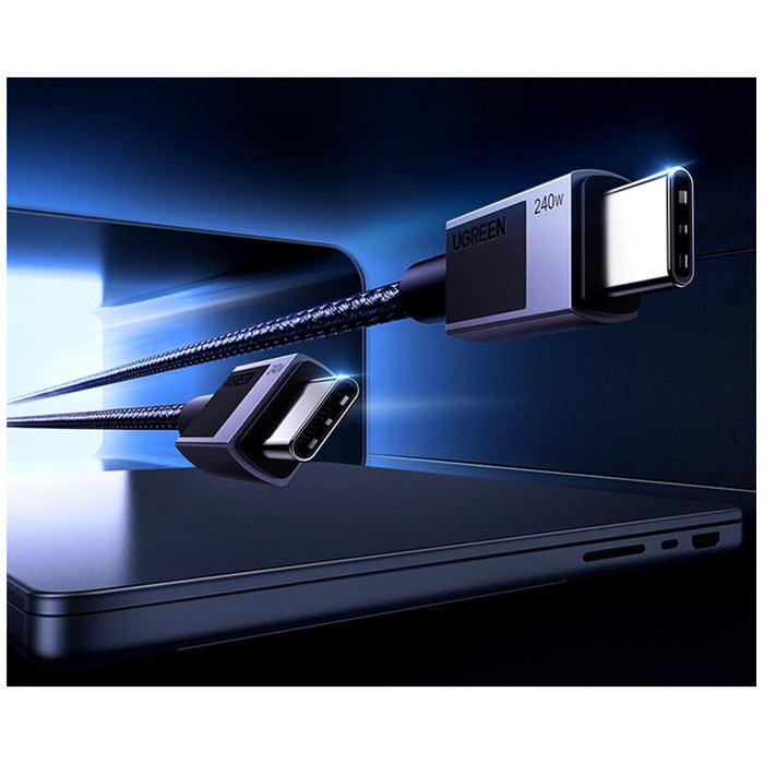 USB-C TO USB-C DATA AND CHARGING CABLE 240W PD 3.1 – 2m (LP513) UGREEN - GRAY