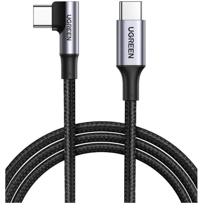 BRAIDED USB-C/USB-C CABLE 5A 100W 90 DEGREES LENGTH 2M US334 UGREEN