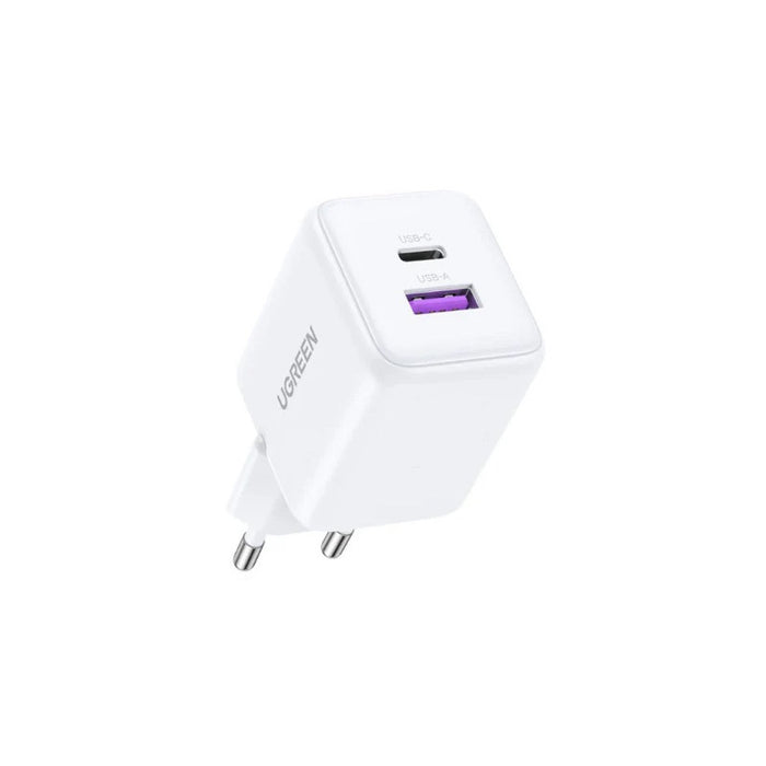 CHARGER X516 220V 1xUSB-C 1xUSB A 30W mini UGREEN - WHITE