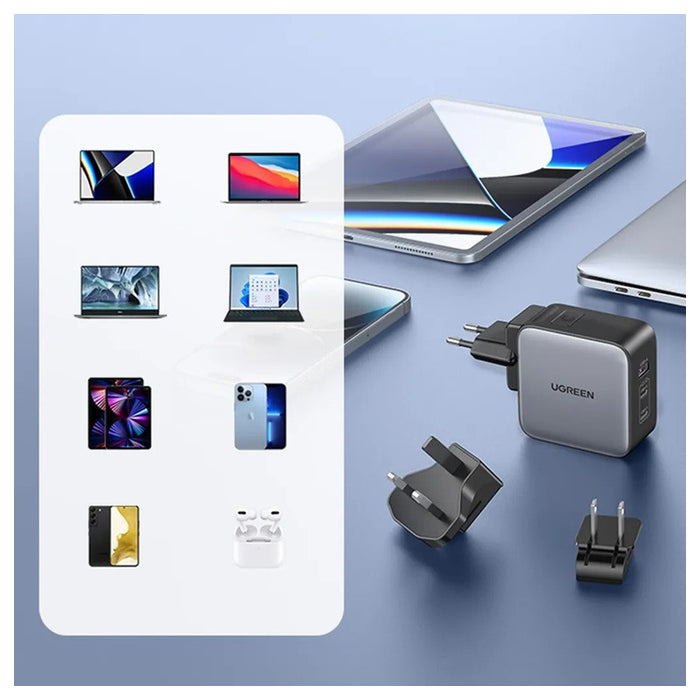 CHARGER 220V 2USBC,1USBA,65W,US,UK,EU CD296 UGREEN