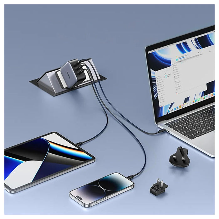 CHARGER 220V 2USBC,1USBA,65W,US,UK,EU CD296 UGREEN