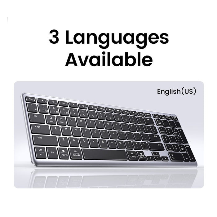 Ugreen KU005 Bluetooth / 2.4 GHz wireless membrane keyboard - black
