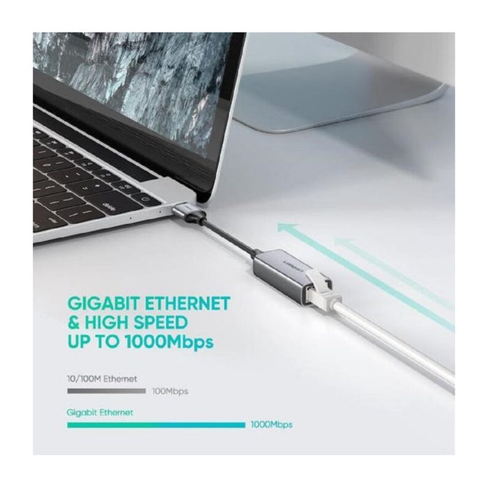 INTERNET ADAPTER USB A/RJ45 CM209 UGREEN - METAL