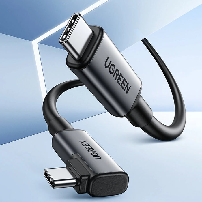 Ugreen US551 angled USB-C - USB-C PD cable 60W 3A 5Gb/s 5m - black