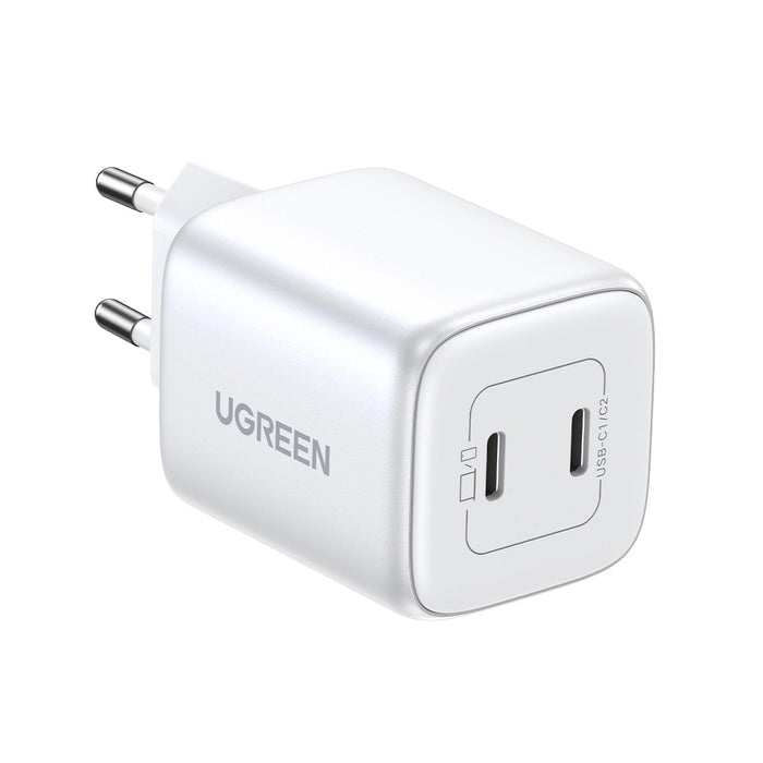GaN Fast Charger 2 x USB-C 45W QC PD Ugreen CD294 - White