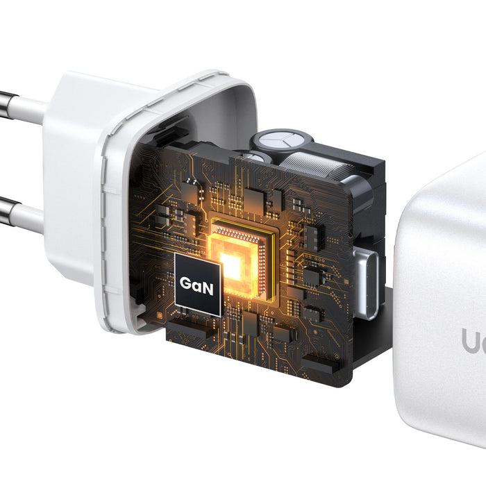 GaN Fast Charger 2 x USB-C 45W QC PD Ugreen CD294 - White