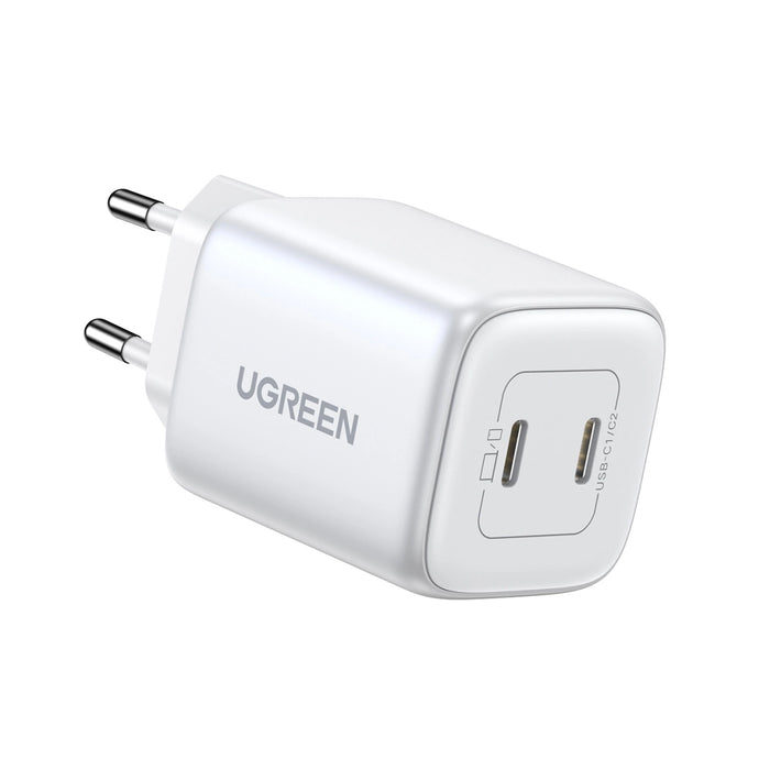 GaN Fast Charger 2 x USB-C 45W QC PD Ugreen CD294 - White
