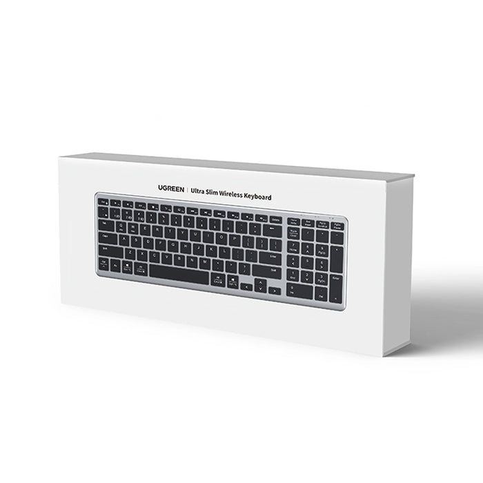 Ugreen KU005 Bluetooth / 2.4 GHz wireless membrane keyboard - black