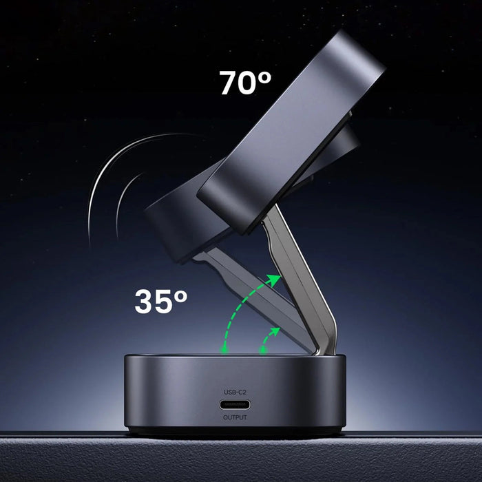 Ugreen W526 3in1 MagSafe / Qi inductive charger for phone / headphones with USB-C port - black