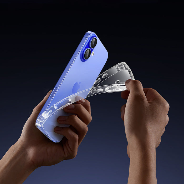 Ugreen Bright Cushion CA101 Case for iPhone 16 Plus - Clear